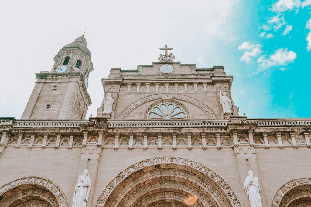 Manila Cathedral, Cabildo Street, Intramuros, Manila, Metro Manila, Philippines